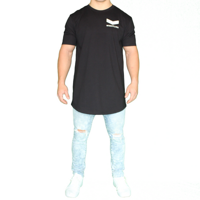 Vector Long Body Tee - Black
